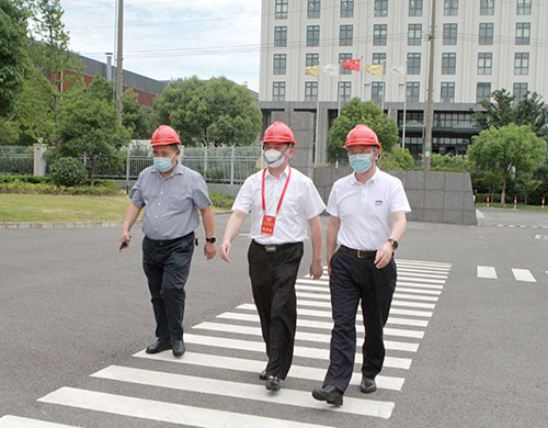 青浦區(qū)政協(xié)副主席顧嘯流一行來我公司考察指導工作(圖1)